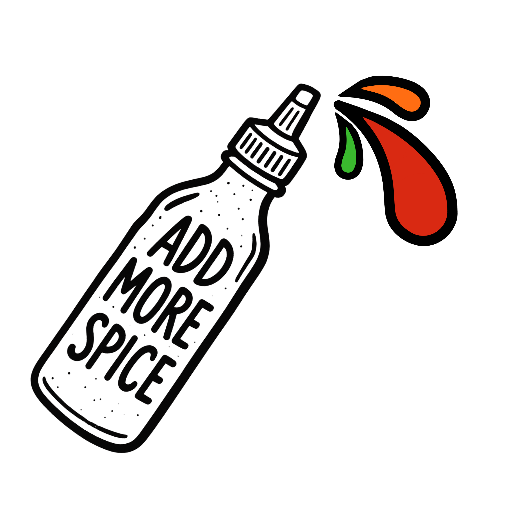 Saucy Design Co. hot sauce mascot